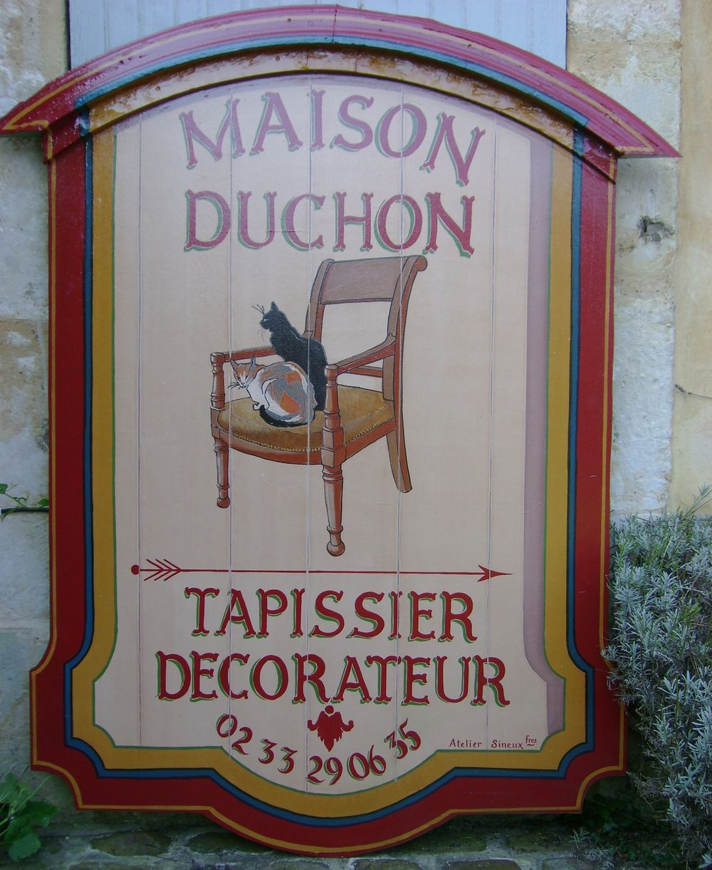 Enseigne peintre Tapissier-Décorateur Duchon
