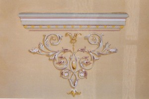 Détail motif peint