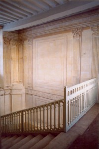 Escalier architecture en trompe l'oeil