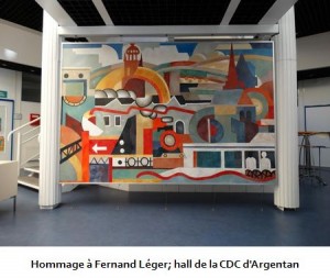 Hommage à Fernand Léger; hall de la CDC d'Argentan