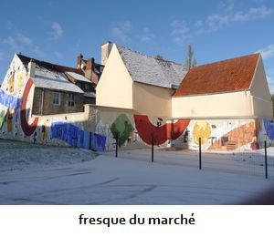 fresque du marché